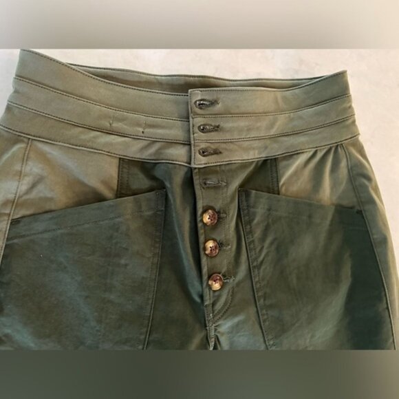 Veronica Beard Marley High-Rise Straight Two-Toned Convertible Leg Jeans Women's - Picture 5 of 10